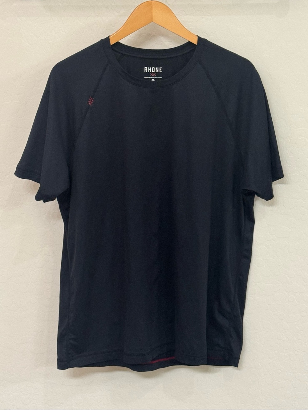 Rhone Reign Performance SS Tee Black Men XL Workout Training